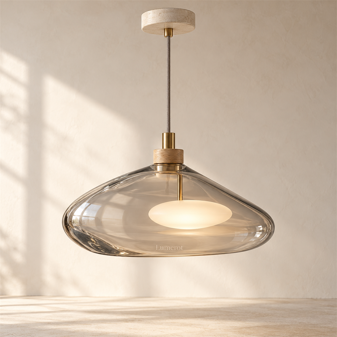 Lumerot Clear Disc Pendant - main product view