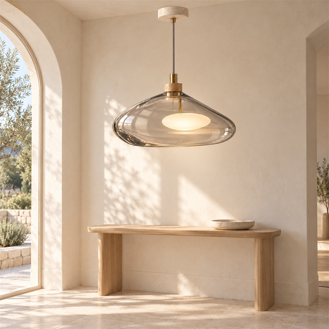 Lumerot Clear Disc Pendant - secondary product view