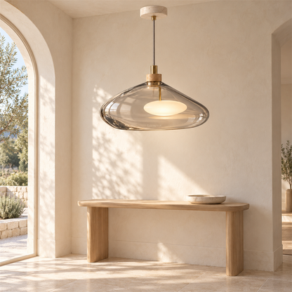 Lumerot Clear Disc Pendant - secondary product view